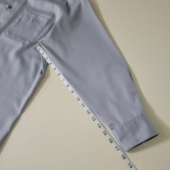 George's Men's Grey Stone Button-Down Dress Shirt - Picture 7 of 15